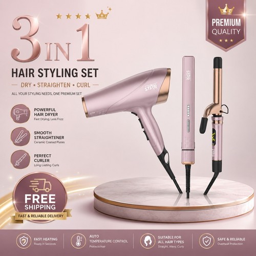 Hair dryer straightener - hair, &