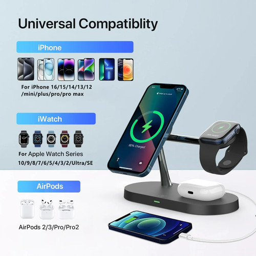 Wireless charger trio station - wireless,